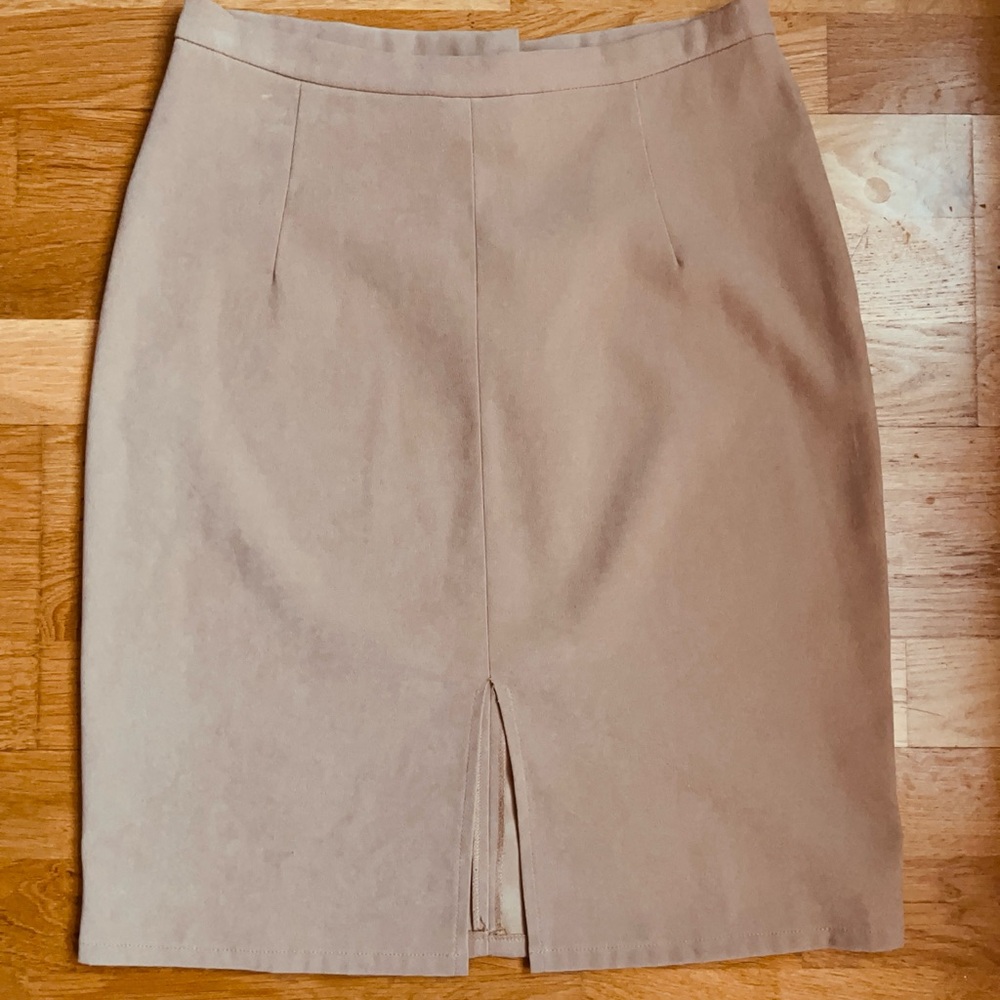 Classic Tan Pencil Skirt for Women